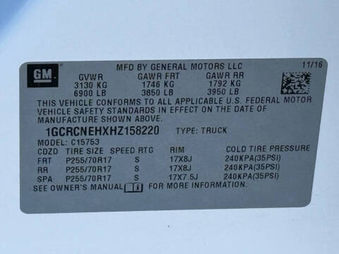 2017 Chevrolet Silverado 1500 Work Truck