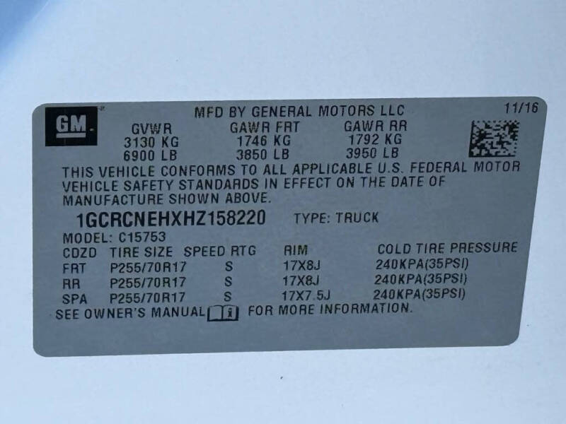 2017 Chevrolet Silverado 1500 Work Truck