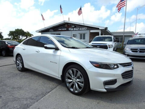 2017 Chevrolet Malibu for sale at One Vision Auto in Hollywood FL