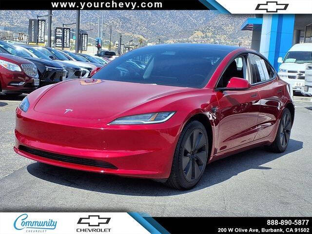 Red 2025 Tesla Model 3 Long Range Long Range 4dr Fastback 1