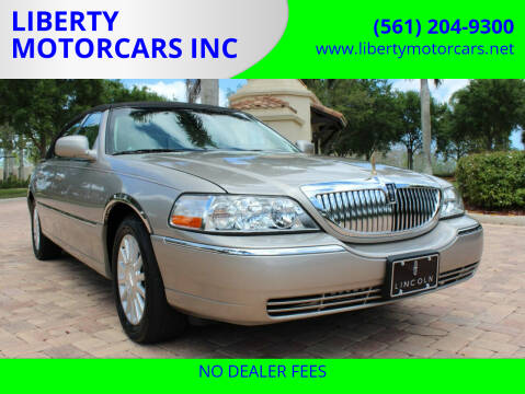 2003 Lincoln Town Car for sale at LIBERTY MOTORCARS INC in Royal Palm Beach FL