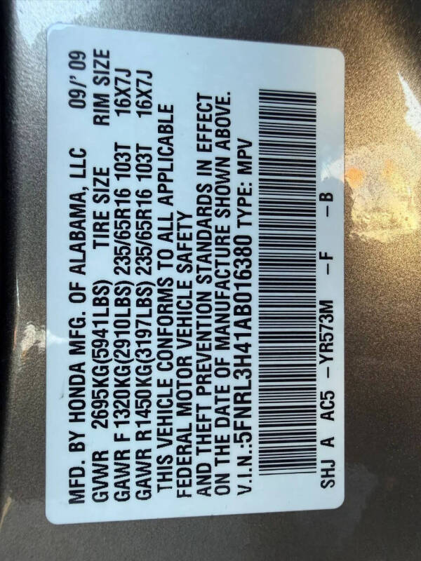 2010 Honda Odyssey EX