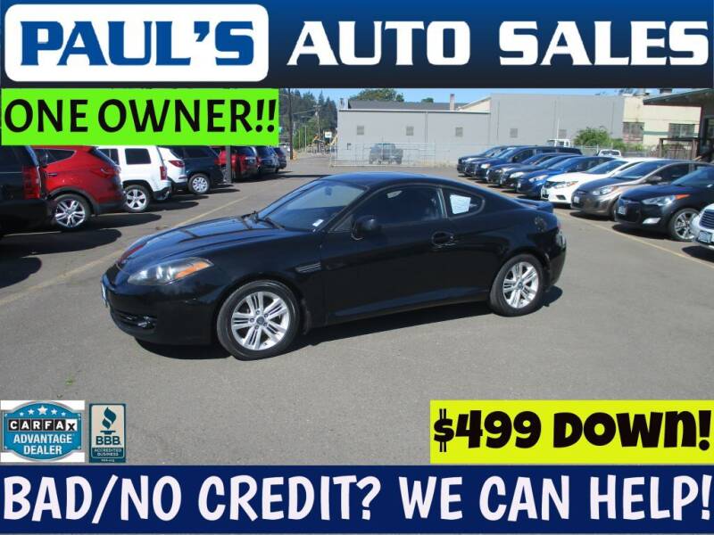 2008 Hyundai Tiburon for sale at Paul's Auto Sales in Eugene OR
