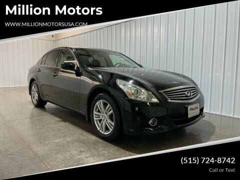 2013 Infiniti G37 Sedan for sale at Million Motors in Adel IA