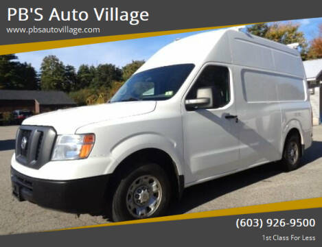 2016 Nissan NV for sale at PB'S Auto Village in Hampton Falls NH