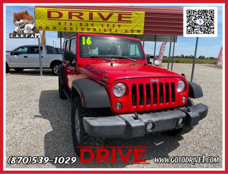 2016 Jeep Wrangler Unlimited for sale at Drive in Leachville AR