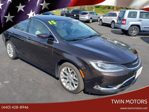 2015 Chrysler 200 for sale at TWIN MOTORS in Madison OH