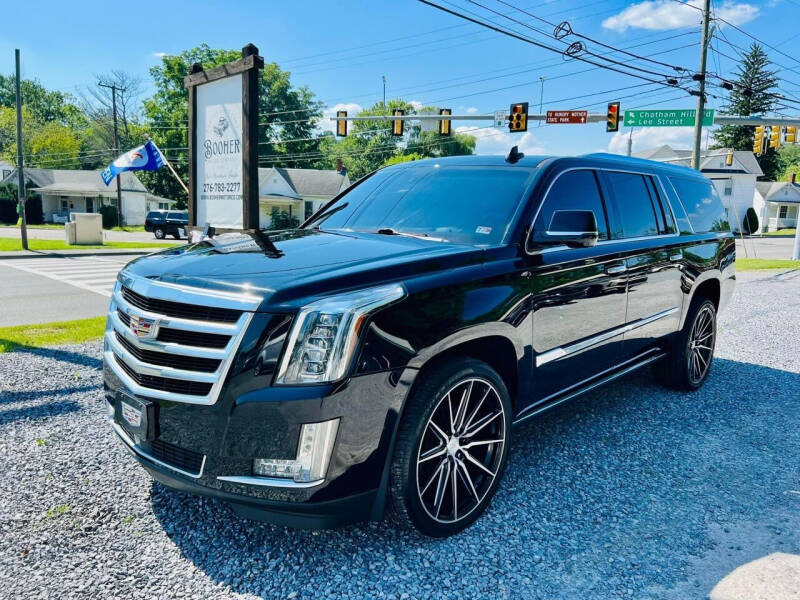 2016 Cadillac Escalade ESV for sale at Booher Motor Company in Marion VA