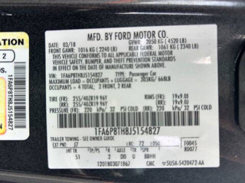 2018 Ford Mustang EcoBoost Premium