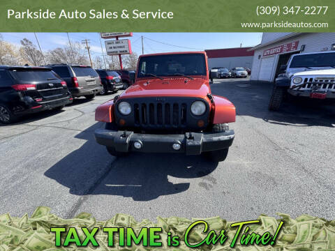 2009 Jeep Wrangler Unlimited for sale at Parkside Auto Sales & Service in Pekin IL