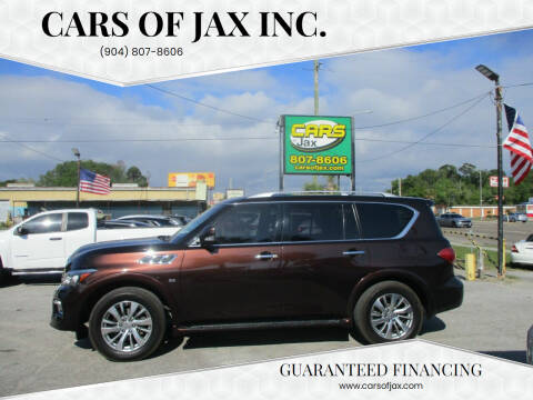 2017 Infiniti QX80 for sale at CARS OF JAX INC. in Jacksonville FL