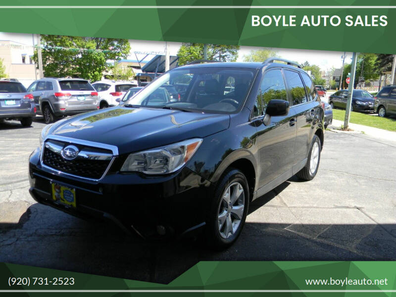 2015 Subaru Forester for sale at Boyle Auto Sales in Appleton WI