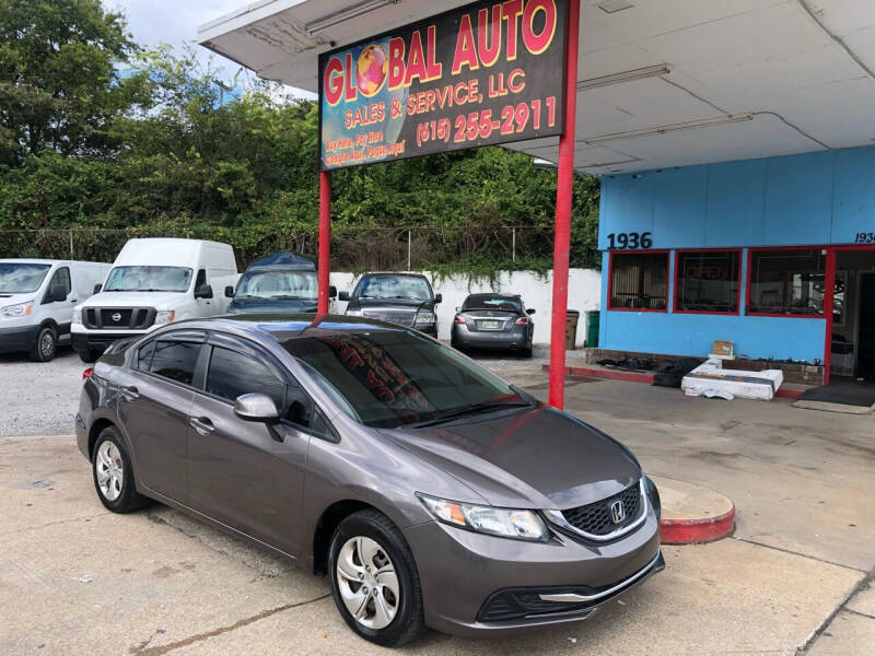 2013 Honda Civic for sale at Global Auto Sales and Service in Nashville TN