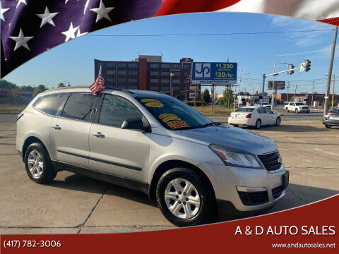2014 Chevrolet Traverse for sale at A & D Auto Sales in Joplin MO