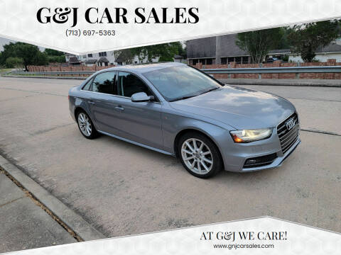 2015 Audi A4 for sale at G&J Car Sales in Houston TX