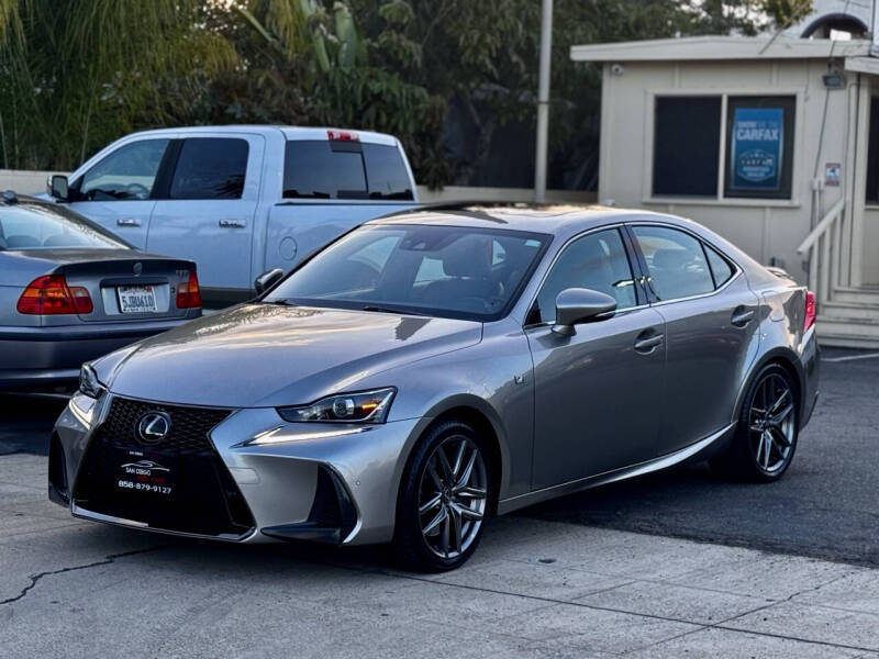 Used 2018 Lexus IS 300 F SPORT with VIN JTHBA1D24J5065329 for sale in San Diego, CA