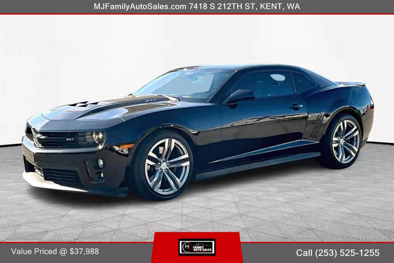 2013 Chevrolet Camaro for sale at MJ FAMILY AUTO SALES in Kent, WA