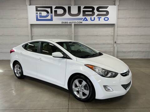 2013 Hyundai Elantra for sale at DUBS AUTO LLC in Clearfield UT