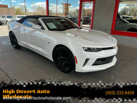 2018 Chevrolet Camaro for sale at High Desert Auto Wholesale in Albuquerque NM