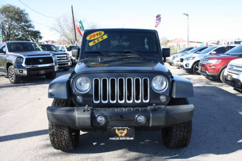 2016 Jeep Wrangler Unlimited for sale at Fabela's Auto Sales Inc. in Dickinson TX