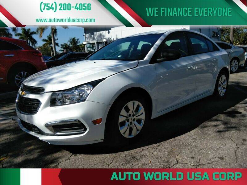 2016 Chevrolet Cruze Limited for sale at Auto World US Corp in Plantation FL