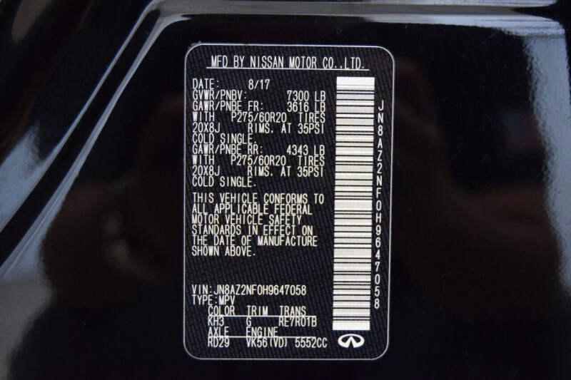 2017 Infiniti QX80 Signature Edition