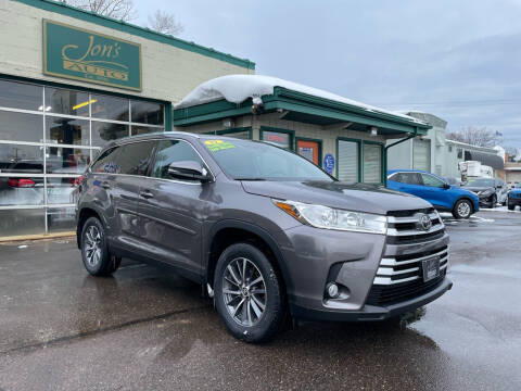 2019 Toyota Highlander for sale at Jon's Auto in Marquette MI