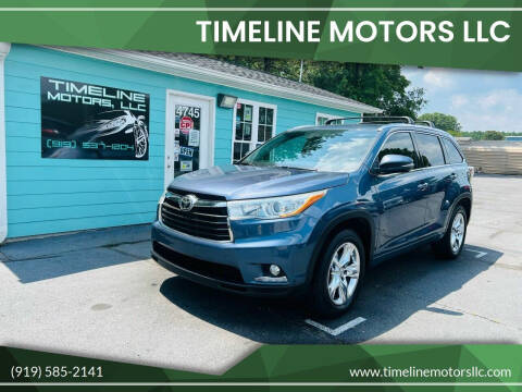 2014 Toyota Highlander for sale at Timeline Motors LLC in Clayton NC