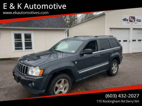 2007 Jeep Grand Cherokee for sale at E & K Automotive in Derry NH
