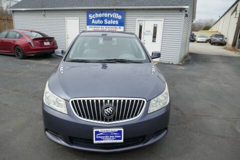 2013 Buick LaCrosse for sale at SCHERERVILLE AUTO SALES in Schererville IN