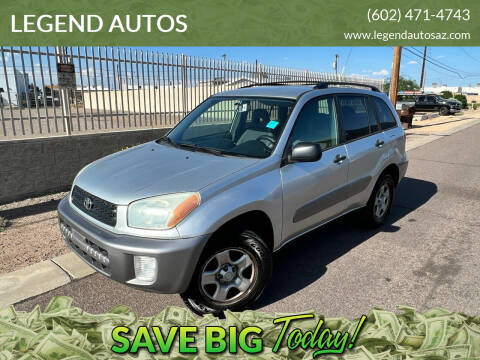 2003 Toyota RAV4 for sale at LEGEND AUTOS in Peoria AZ
