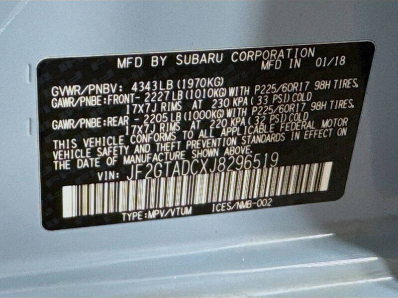 2018 Subaru Crosstrek 2.0i Premium