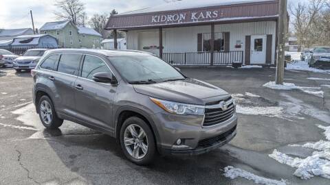 2015 Toyota Highlander for sale at Kidron Kars INC in Orrville OH