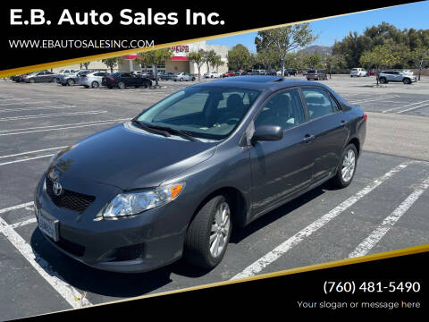 2009 Toyota Corolla for sale at E.B. Auto Sales Inc. in Vista CA