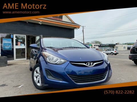 2016 Hyundai Elantra for sale at AME Motorz in Wilkes Barre PA