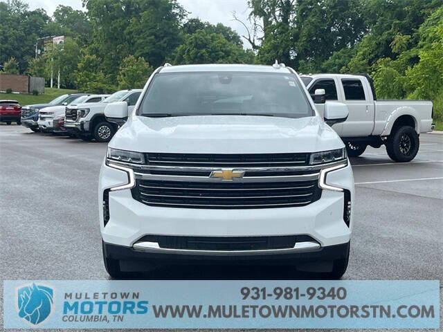 Used 2021 Chevrolet Tahoe LT with VIN 1GNSKNKD9MR122400 for sale in Columbia, TN