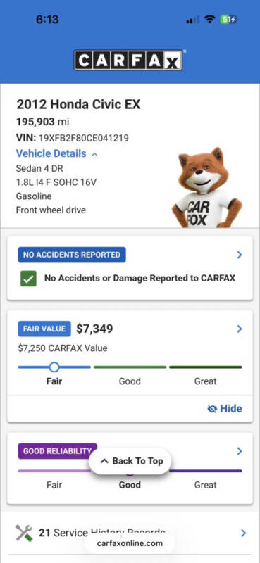 2012 Honda Civic EX