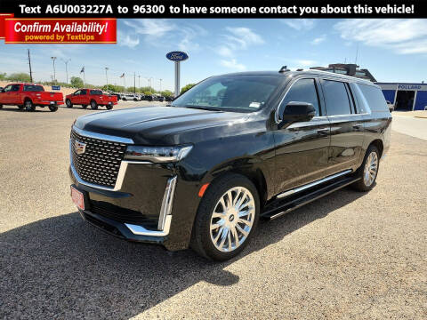2021 Cadillac Escalade ESV for sale at POLLARD PRE-OWNED in Lubbock TX