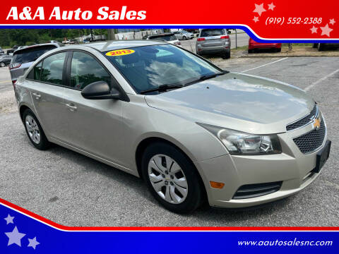 2013 Chevrolet Cruze for sale at A&A Auto Sales in Fuquay Varina NC