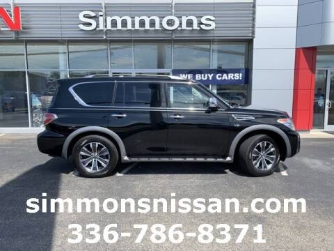 2019 Nissan Armada for sale at SIMMONS NISSAN INC in Mount Airy NC