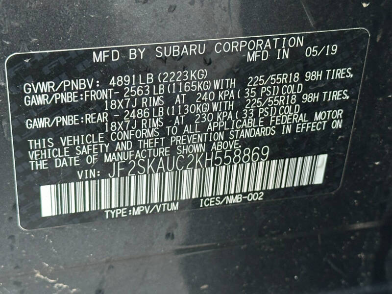 2019 Subaru Forester Limited