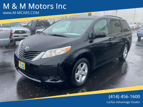 2014 Toyota Sienna for sale at M & M Motors Inc in West Allis WI
