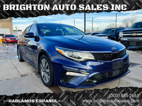 2019 Kia Optima for sale at BRIGHTON AUTO SALES INC in Brighton CO