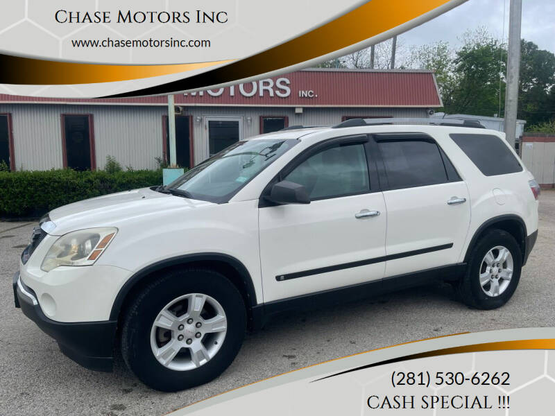 2010 GMC Acadia for sale at Chase Motors Inc in Stafford TX