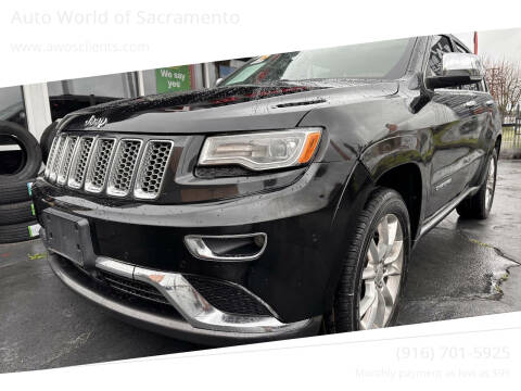 2016 Jeep Grand Cherokee for sale at Auto World of Sacramento Stockton Blvd in Sacramento CA