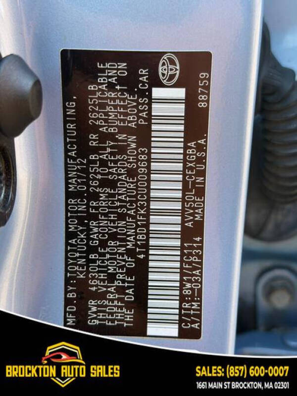 2012 Toyota Camry Hybrid