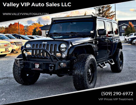 2015 Jeep Wrangler Unlimited for sale at Valley VIP Auto Sales LLC - Valley VIP Auto Sales - Between Sprague/Appleway in Spokane Valley WA