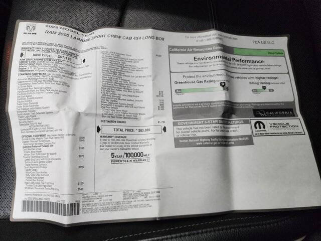 2022 RAM 3500 Laramie