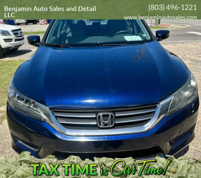 2013 Honda Accord for sale at Benjamin Auto Sales and Detail LLC in Holly Hill SC