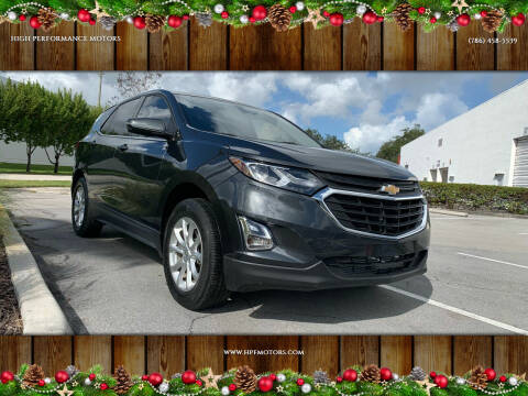 2018 Chevrolet Equinox for sale at HIGH PERFORMANCE MOTORS in Hollywood FL